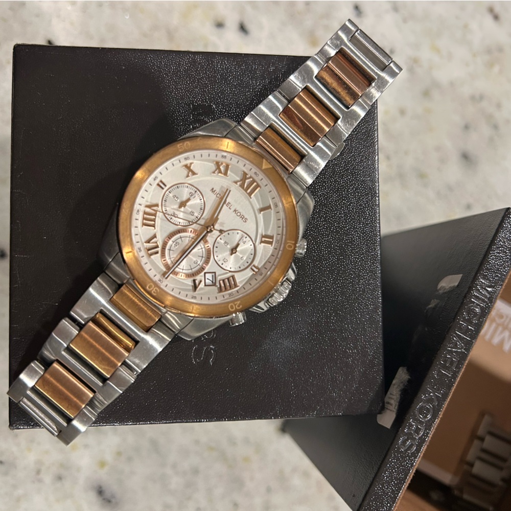 Michael Kors Two-Tone Chronograph Watch - Picture 3 of 13